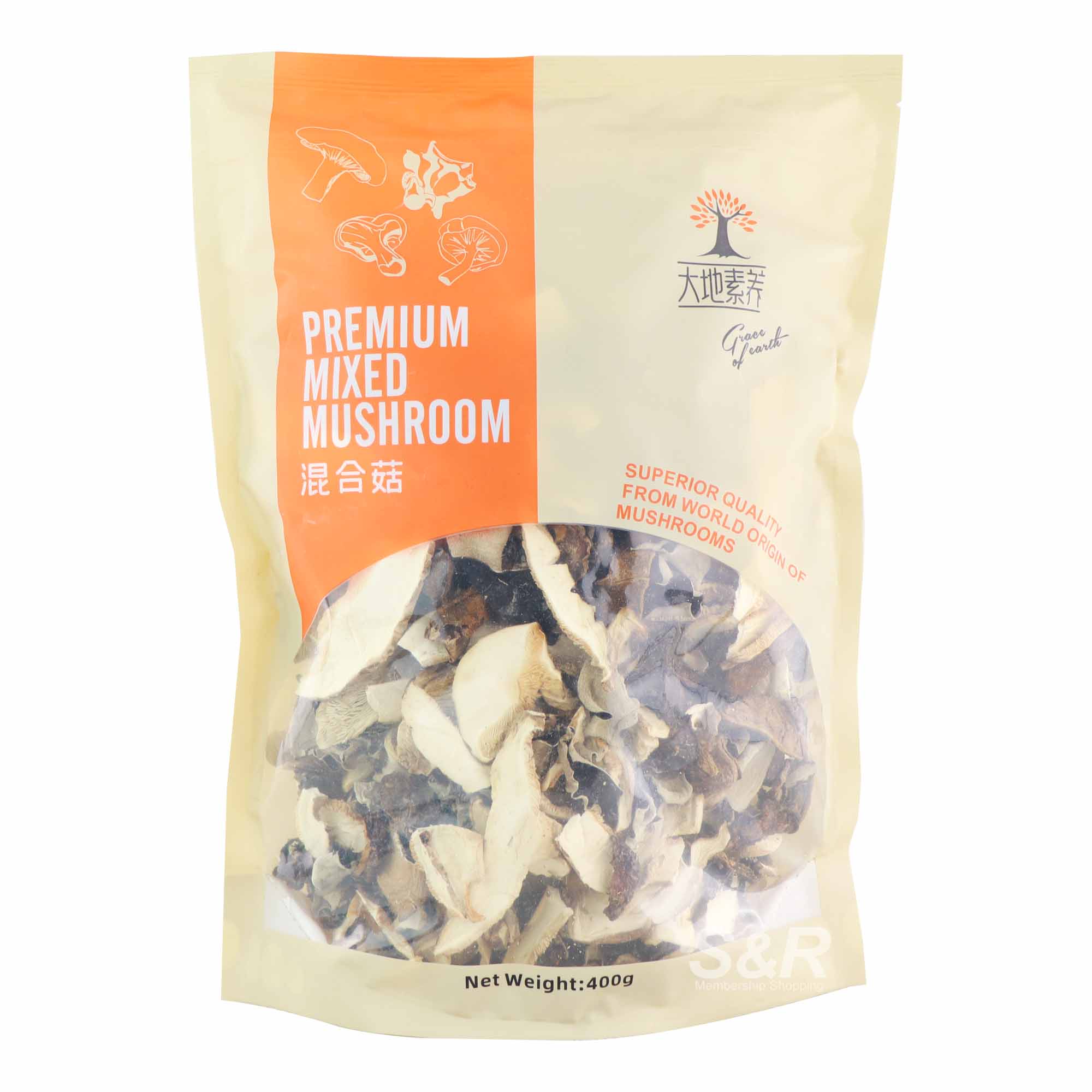 Grace of Earth Premium Mixed Mushroom 400g Grace of Earth Premium Mixed Mushroom 400g